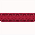 Boho Red Black Pattern Large Bar Mats 32 x8.5  Bar Mat