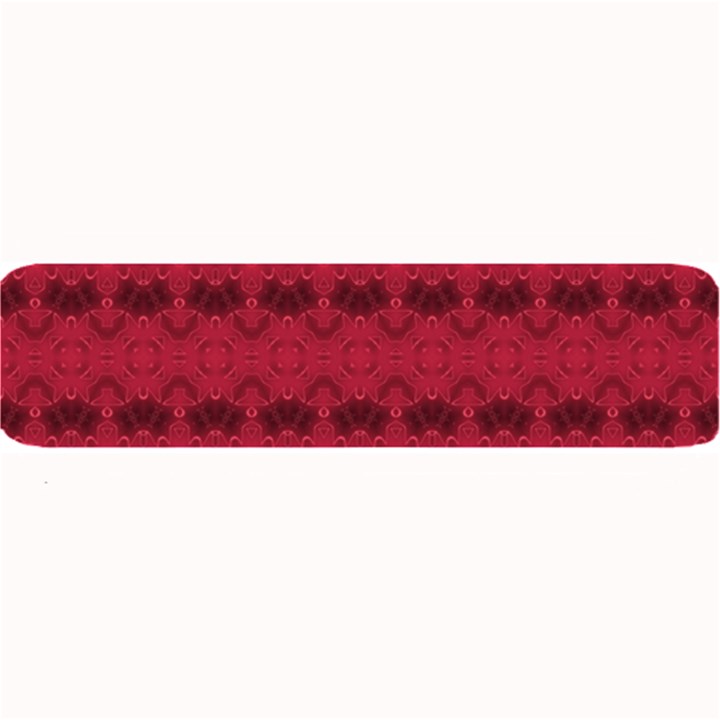 Boho Red Black Pattern Large Bar Mats