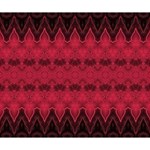 Boho Red Black Pattern Deluxe Canvas 14  x 11  (Stretched) 14  x 11  x 1.5  Stretched Canvas