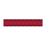 Boho Red Black Pattern Flano Scarf (Mini) Back