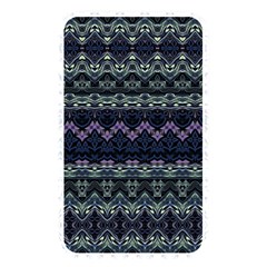 Boho Navy Teal Violet Stripes Memory Card Reader (rectangular) by SpinnyChairDesigns