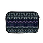 Boho Navy Teal Violet Stripes Apple MacBook Pro 13  Zipper Case Front