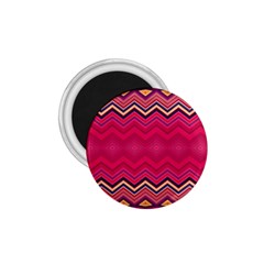 Boho Aztec Stripes Rose Pink 1 75  Magnets by SpinnyChairDesigns