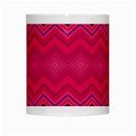 Boho Aztec Stripes Rose Pink White Mugs Center