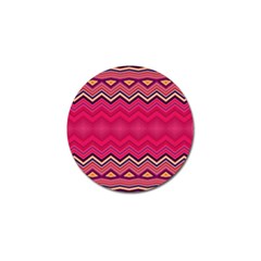 Boho Aztec Stripes Rose Pink Golf Ball Marker (4 Pack) by SpinnyChairDesigns