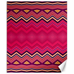 Boho Aztec Stripes Rose Pink Canvas 20  X 24  by SpinnyChairDesigns