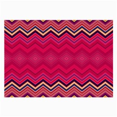 Boho Aztec Stripes Rose Pink Large Glasses Cloth by SpinnyChairDesigns