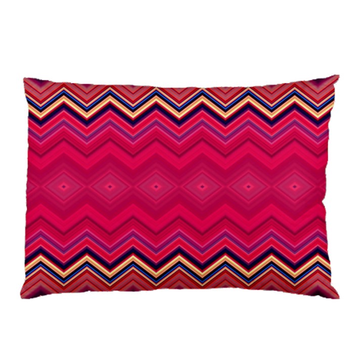 Boho Aztec Stripes Rose Pink Pillow Case