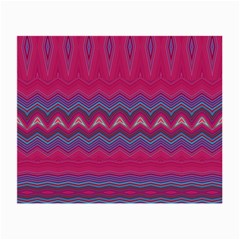 Magenta Blue Stripes Small Glasses Cloth by SpinnyChairDesigns