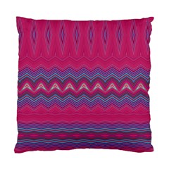 Magenta Blue Stripes Standard Cushion Case (One Side)