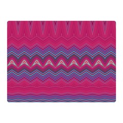 Magenta Blue Stripes Double Sided Flano Blanket (mini)  by SpinnyChairDesigns