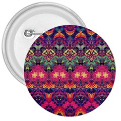 Boho Colorful Pattern 3  Buttons by SpinnyChairDesigns