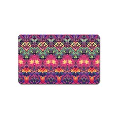 Boho Colorful Pattern Magnet (name Card) by SpinnyChairDesigns