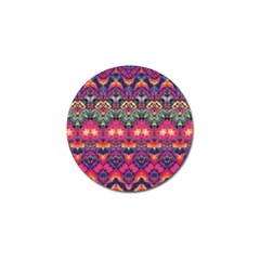 Boho Colorful Pattern Golf Ball Marker by SpinnyChairDesigns