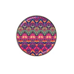 Boho Colorful Pattern Hat Clip Ball Marker by SpinnyChairDesigns