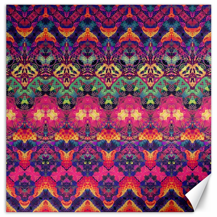 Boho Colorful Pattern Canvas 12  x 12 