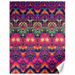 Boho Colorful Pattern Canvas 18  X 24  by SpinnyChairDesigns