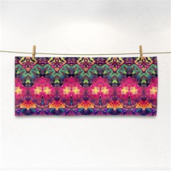 Boho Colorful Pattern Hand Towel by SpinnyChairDesigns