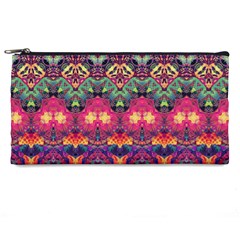 Boho Colorful Pattern Pencil Case by SpinnyChairDesigns