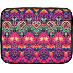 Boho Colorful Pattern Double Sided Fleece Blanket (mini)  by SpinnyChairDesigns