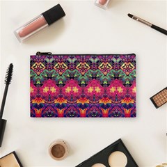 Boho Colorful Pattern Cosmetic Bag (small) by SpinnyChairDesigns