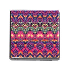 Boho Colorful Pattern Memory Card Reader (square 5 Slot) by SpinnyChairDesigns