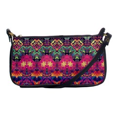 Boho Colorful Pattern Shoulder Clutch Bag by SpinnyChairDesigns