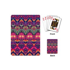 Boho Colorful Pattern Playing Cards Single Design (mini) by SpinnyChairDesigns