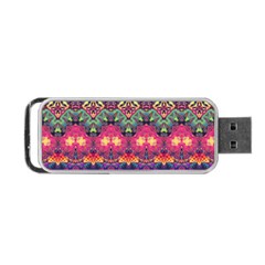 Boho Colorful Pattern Portable Usb Flash (one Side) by SpinnyChairDesigns