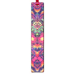 Boho Colorful Pattern Large Book Marks by SpinnyChairDesigns