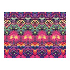 Boho Colorful Pattern Double Sided Flano Blanket (mini)  by SpinnyChairDesigns