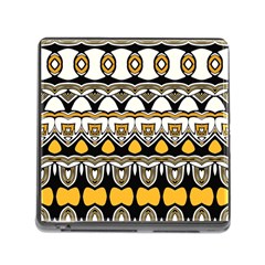 Boho Black White Yellow Memory Card Reader (square 5 Slot) by SpinnyChairDesigns