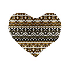 Boho Black Yellow Floral Print Standard 16  Premium Flano Heart Shape Cushions by SpinnyChairDesigns