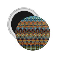 Boho Earth Colors Pattern 2 25  Magnets by SpinnyChairDesigns