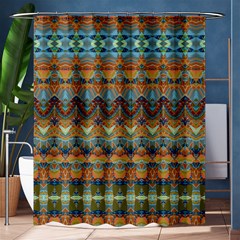 Boho Earth Colors Pattern Shower Curtain 60  X 72  (medium)  by SpinnyChairDesigns