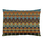 Boho Earth Colors Pattern Pillow Case (Two Sides) Front