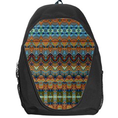 Boho Earth Colors Pattern Backpack Bag by SpinnyChairDesigns