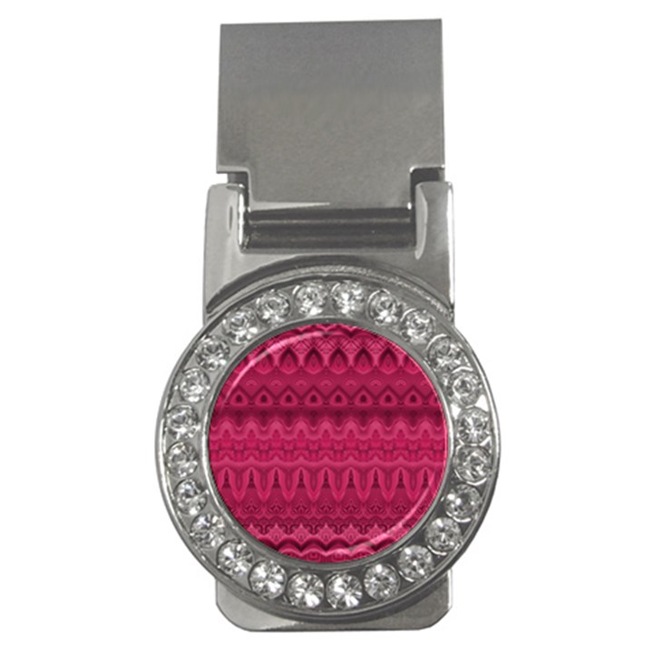 Boho Rose Pink Money Clips (CZ) 