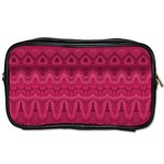 Boho Rose Pink Toiletries Bag (Two Sides) Front