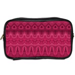 Boho Rose Pink Toiletries Bag (Two Sides) Back