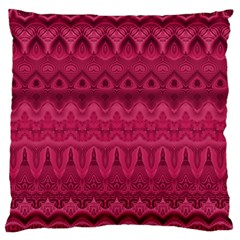 Boho Rose Pink Large Flano Cushion Case (one Side)