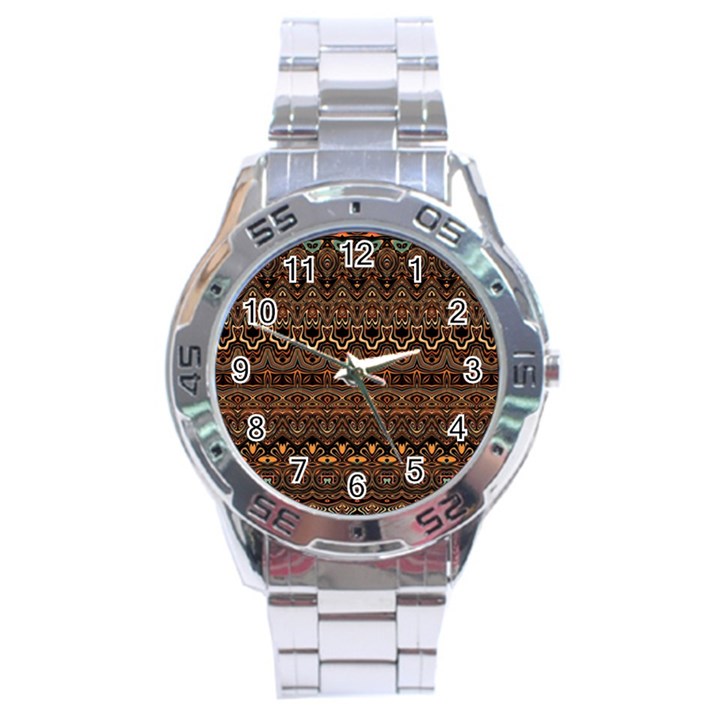 Boho Brown Gold Stainless Steel Analogue Watch