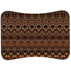 Boho Brown Gold Velour Seat Head Rest Cushion by SpinnyChairDesigns