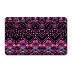 Boho Magenta Black Pattern Magnet (rectangular) by SpinnyChairDesigns