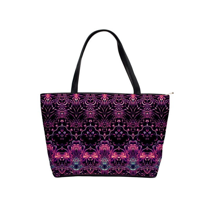 Boho Magenta Black Pattern Classic Shoulder Handbag