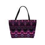 Boho Magenta Black Pattern Classic Shoulder Handbag Back