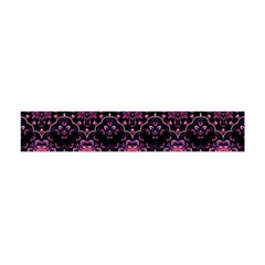 Boho Magenta Black Pattern Flano Scarf (mini) by SpinnyChairDesigns