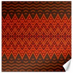 Boho Rust Orange Brown Pattern Canvas 20  x 20  19 x19.27  Canvas - 1