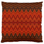 Boho Rust Orange Brown Pattern Standard Flano Cushion Case (One Side) Front