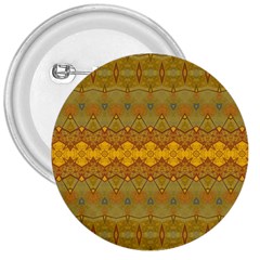 Boho Old Gold Pattern 3  Buttons by SpinnyChairDesigns